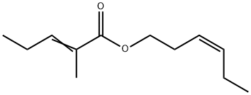 CIS-3-HEXENYL 2-METHYL-2-PENTENOATE 结构式