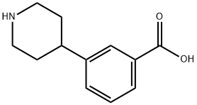 3-(4-哌啶基)苯甲酸 结构式