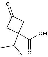 1-异丙基-3-氧代环丁烷羧酸 结构式