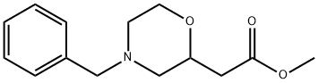 2-(4-苄基吗啉-2-基)乙酸甲酯 结构式