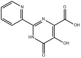 5,6-二羟基-2-吡啶-2-基-嘧啶-4-甲酸 结构式