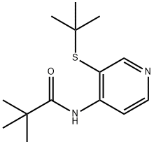 N-(3-(叔丁硫基)吡啶-4(1H)-亚丙基)新戊酰胺 结构式