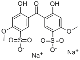 2,2'-二羟基-4,4'-二甲氧基二苯甲酮-5,5'-二磺酸钠 结构式