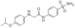 ACETAMIDE, N-[4-(AMINOSULFONYL)PHENYL]-2-[[4-(1-METHYLETHOXY)PHENYL]AMINO]- 结构式