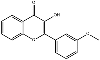 3-羟基-3'-甲氧基黄酮 结构式