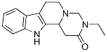 3-ethyl-3,4,6,7,12,12b-hexahydropyrimido[1',6':1,2]pyrido[3,4-b]indol-2(1H)-one 结构式