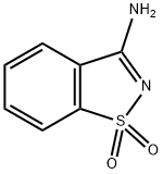 1,2-苯并异噻唑-3-胺 1,1-二氧化物 结构式