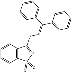 Benzophenone O-[(1,2-benzisothiazole-1,1-dioxide)-3-yl]oxime 结构式