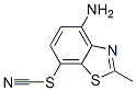 Thiocyanic acid, 4-amino-2-methyl-7-benzothiazolyl ester (7CI,8CI,9CI) 结构式