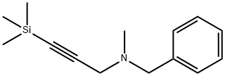 N-Methyl-N-[3-(trimethylsilyl)-2-propynyl]benzenemethanamine 结构式