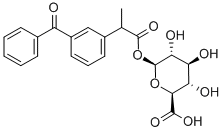 (酮洛芬酰基)-Β-D-葡糖苷酸 结构式