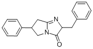 2,5,6,7-Tetrahydro-6-phenyl-2-(phenylmethyl)-3H-pyrrolo(1,2-a)imidazol -3-one 结构式