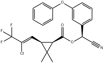 γ-氟氯氰菌酯 结构式