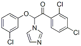 Ethanone,  2-(3-chlorophenoxy)-1-(2,4-dichlorophenyl)-2-(1H-imidazol-1-yl)- 结构式