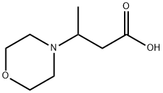 3-(4-吗啉基)丁酸 结构式