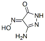 1H-Pyrazole-4,5-dione,3-amino-,4-oxime,(E)-(9CI) 结构式