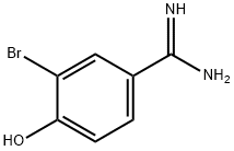 3-bromo-4-hydroxybenzamidine 结构式