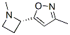 Isoxazole, 3-methyl-5-(1-methyl-2-azetidinyl)-, (S)- (9CI) 结构式