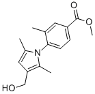 4-[3-(HYDROXYMETHYL)-2,5-DIMETHYL-1H-PYRROL-1-YL]-3-METHYL-BENZOIC ACID METHYL ESTER 结构式