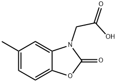 (5-methyl-2-oxo-1,3-benzoxazol-3(2H)-yl)acetic acid(SALTDATA: FREE) 结构式