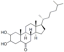 2,3-dihydroxycholestan-6-one 结构式