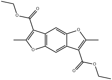 2,6-二甲基呋喃[5,4-F]苯并呋喃-3,7-二羧酸二乙酯 结构式