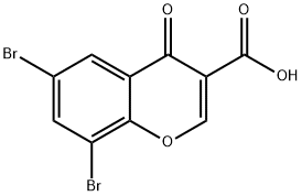 6,8-二溴-3-甲酰色酮 结构式