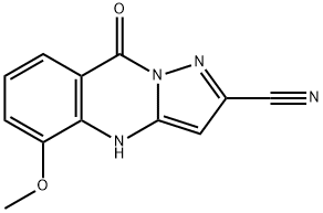 Pyrazolo[5,1-b]quinazoline-2-carbonitrile,  4,9-dihydro-5-methoxy-9-oxo- 结构式