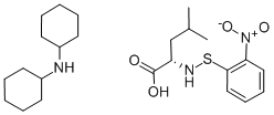 N-2-NITROPHENYLSULFENYL-L-LEUCINE DICYCLOHEXYLAMMONIUM SALT 结构式