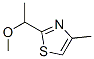 Thiazole,  2-(1-methoxyethyl)-4-methyl- 结构式