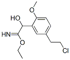 Benzeneethanimidic  acid,  5-(2-chloroethyl)--alpha--hydroxy-2-methoxy-,  ethyl  ester  (9CI) 结构式