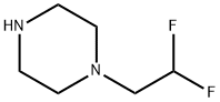 1-(2,2-二氟乙基)哌嗪 结构式