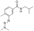 Benzamide, 3-(3,3-dimethyl-1-triazenyl)-4-methyl-N-(2-methylpropyl)- 结构式