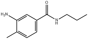 3-氨基-4-甲基-N-丙基苯甲酰胺 结构式