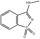 3-(甲氨基)-1,2-苯并噻唑-1,1-二酮 结构式