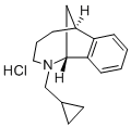 2-(Cyclopropylmethyl)-1,2,3,4,5,6-hexahydro-1,6-methano-2-benzazocine  hydrochloride 结构式