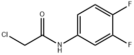2-氯-N-(3,4-二氟苯基)乙酰胺 结构式