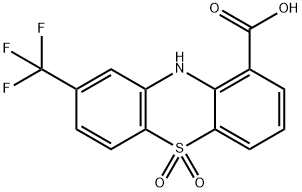 Phenothiazine-1-carboxylic  acid,  8-(trifluoromethyl)-,  5,5-dioxide  (7CI,8CI) 结构式