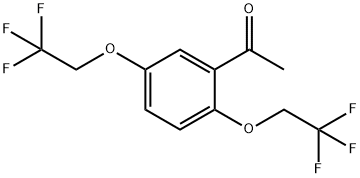 2,5-双(2,2,2-三氟乙氧基)苯乙酮 结构式