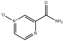 3-吡嗪羧酰胺 1-氧化物 结构式