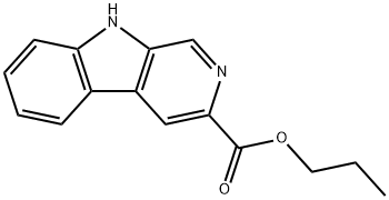 Β-咔啉-3-羧酸丙酯 结构式
