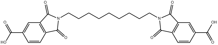 2,2'-(2,2,4-Trimethylhexane-1,6-diyl)bis(1,3-dioxoisoindoline-5-carboxylic acid) 结构式