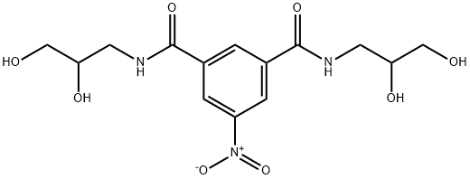 5-硝基-N,N'-双(2,3-二羟基丙基)-1,3-苯二甲酰胺 结构式