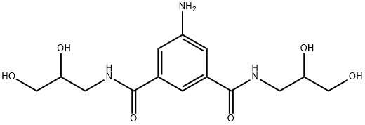 5-氨基-NN′-双(2.3-二羟基丙基)-ISOPHTHALDIAMIDE 结构式