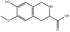 1,2,3,4-四氢-7-羟基-6-甲氧基-3-异喹啉羧酸 结构式