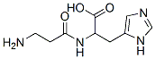 2-(3-aminopropanoylamino)-3-(3H-imidazol-4-yl)propanoic acid 结构式