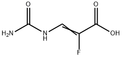 2-Fluoro-3-ureidopropenoic Acid 结构式