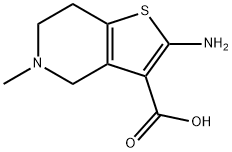 Thieno[3,2-c]pyridine-3-carboxylic acid, 2-amino-4,5,6,7-tetrahydro-5-methyl- (9CI) 结构式