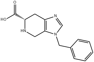 (S)-4,5,6,7-四氢-3-苯甲基-3H-咪唑并[4,5-c]吡啶-6-甲酸 结构式