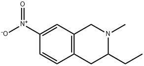 Isoquinoline, 3-ethyl-1,2,3,4-tetrahydro-2-methyl-7-nitro- (9CI) 结构式